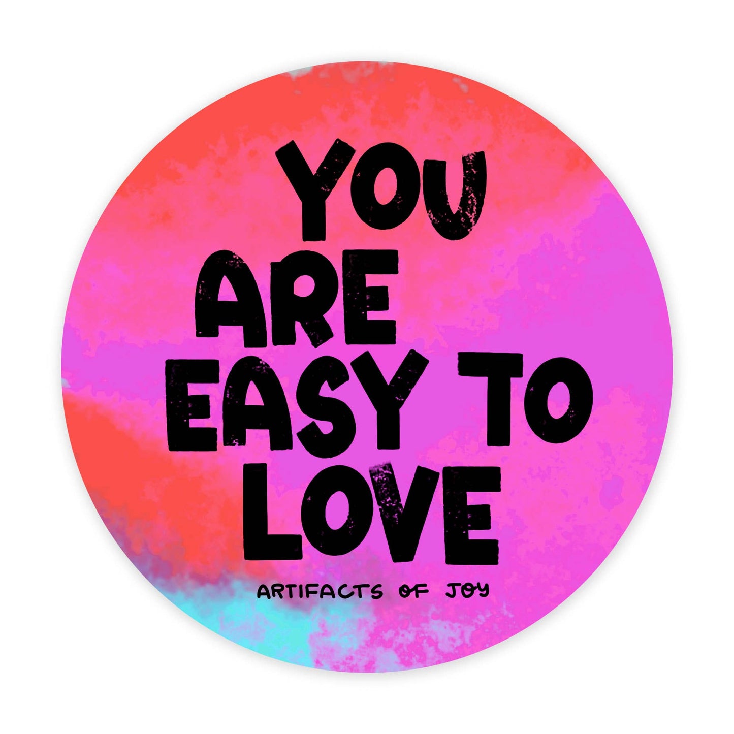 Easy to Love  - 3 Inch Vinyl Art Sticker