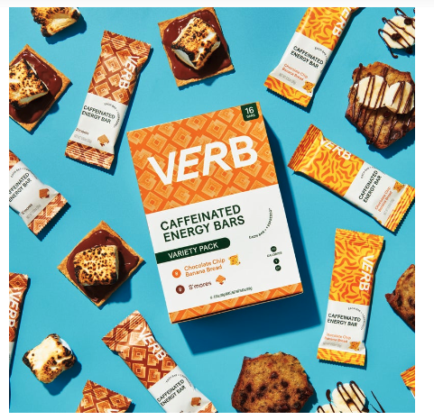 Caffeinated Snack Bars, Variety Pack