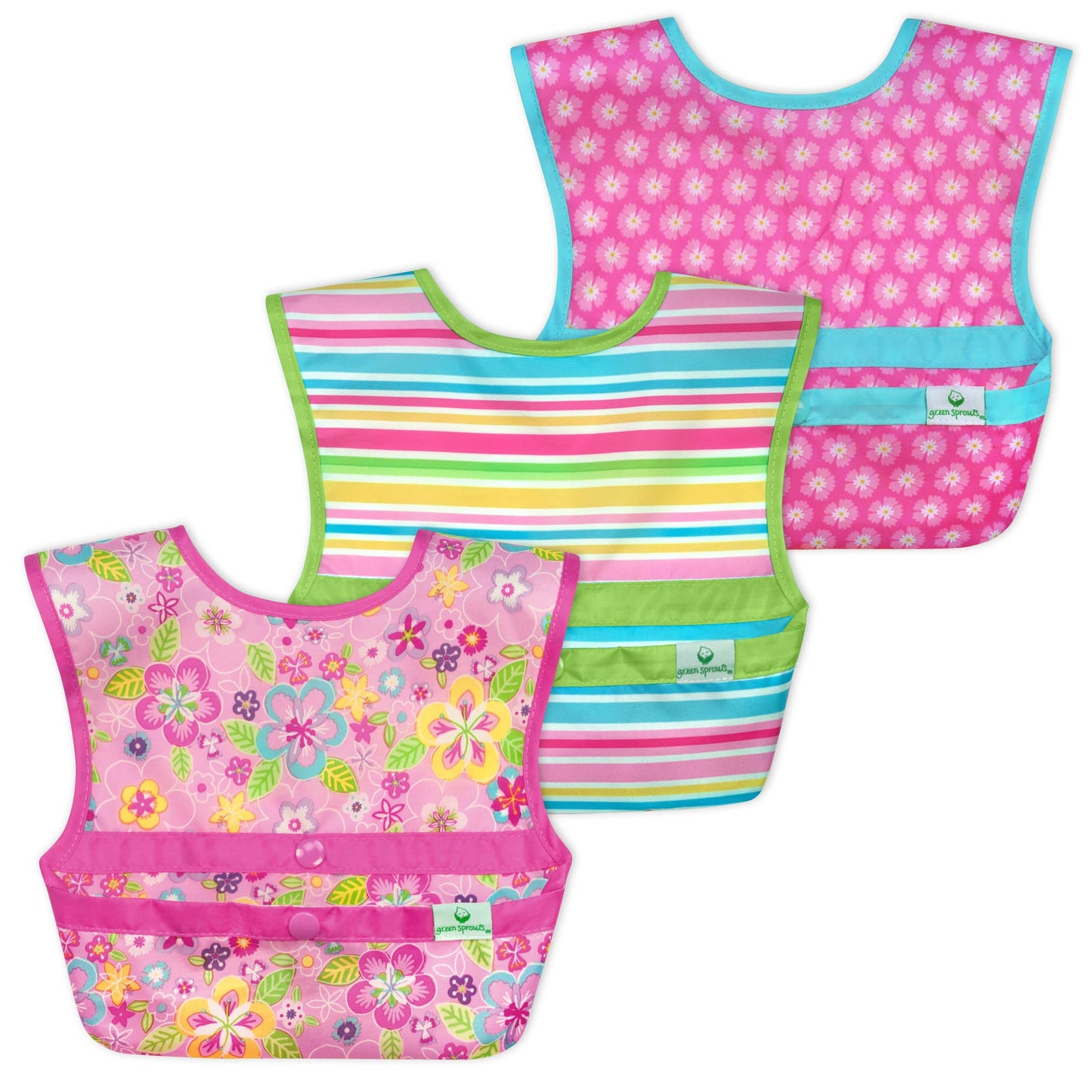 Snap & Go Easy Wear Bibs - 3 pack