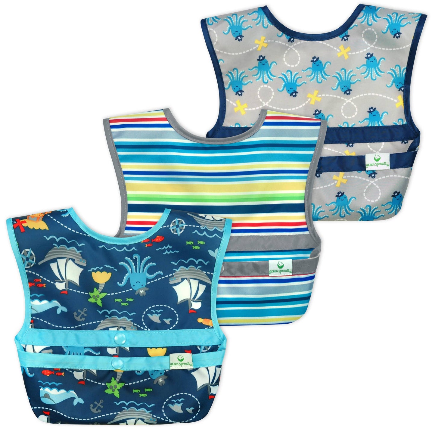 Snap & Go Easy Wear Bibs - 3 pack