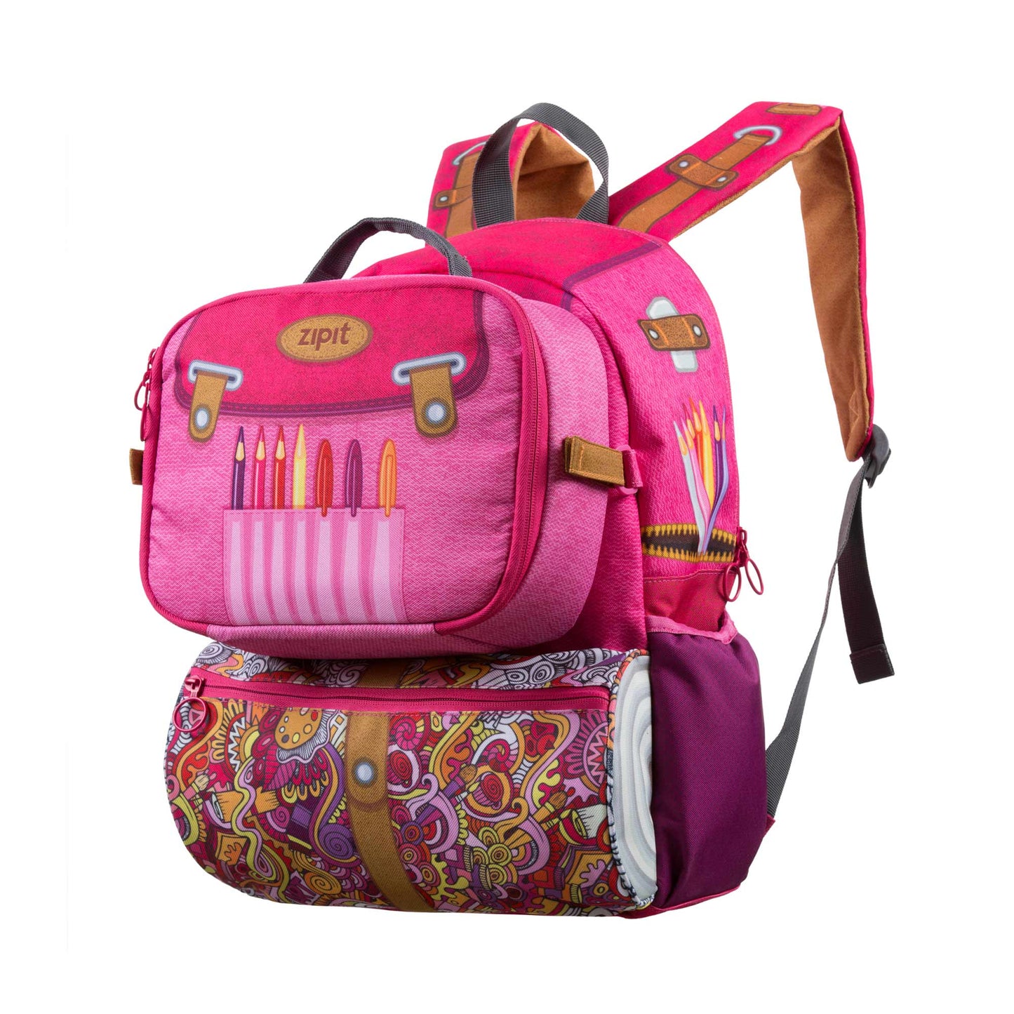 Adventure Backpack & Lunch Bag Combo, Pink