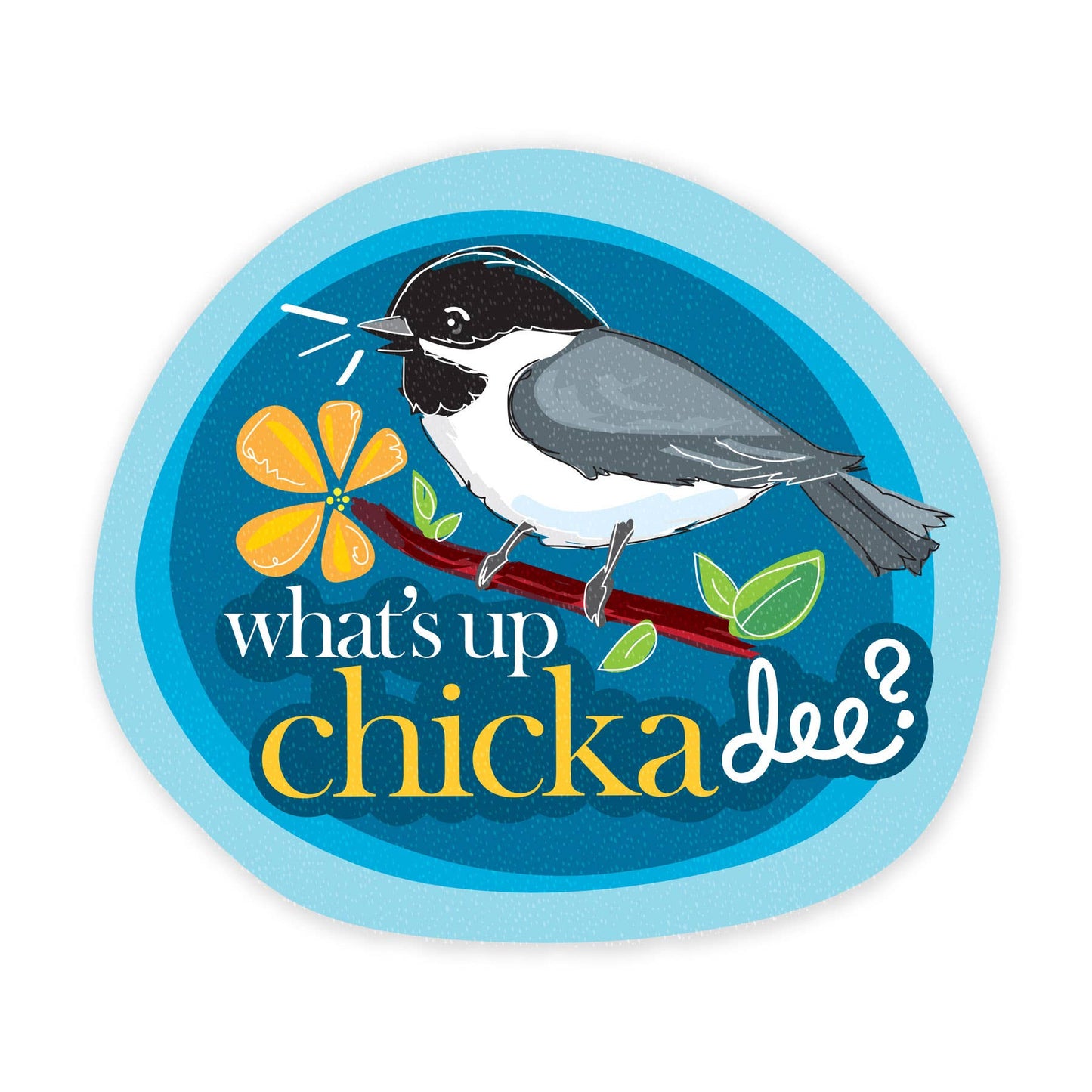 Chickadee - 3 Inch Vinyl Art Sticker