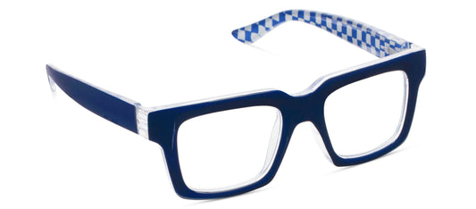 Louie (Blue Light): Navy/Check / Reading / 1.50