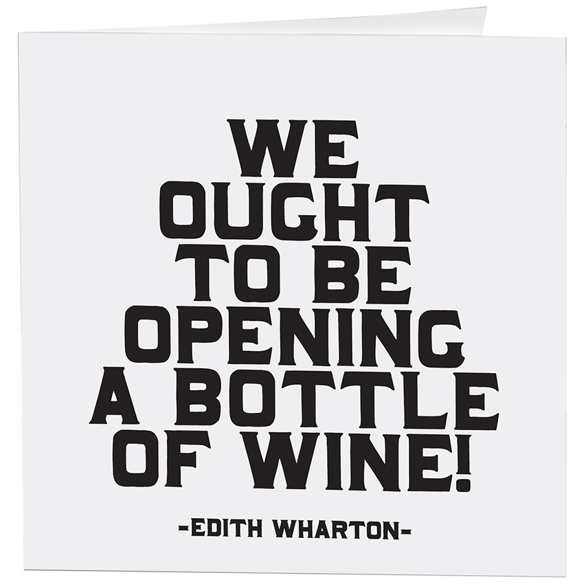 Cards - 249- Bottle Of Wine (Edith Wharton)