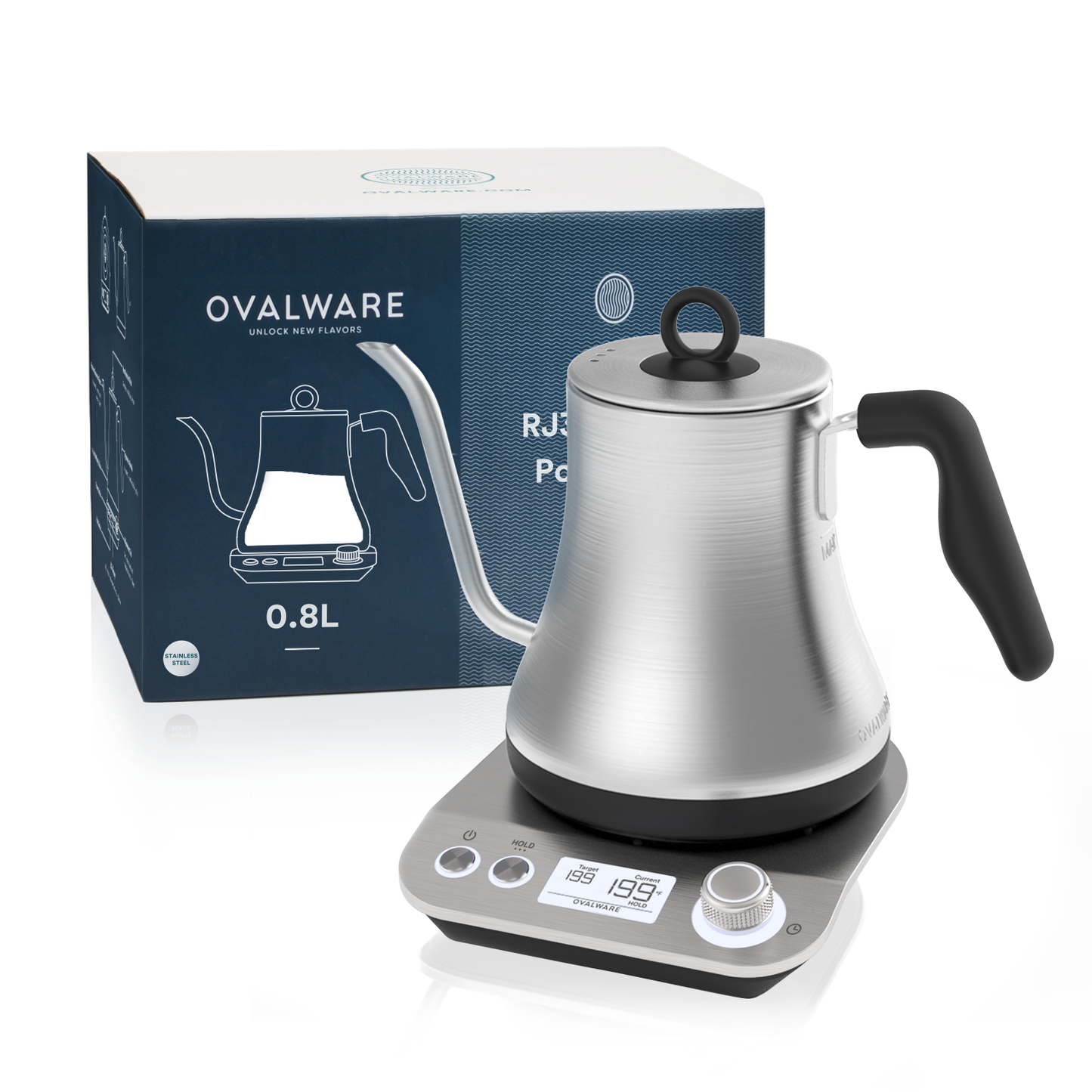 EKG-RG--SSL RJ3 Electric Pour Over Kettle (S/S Silver)