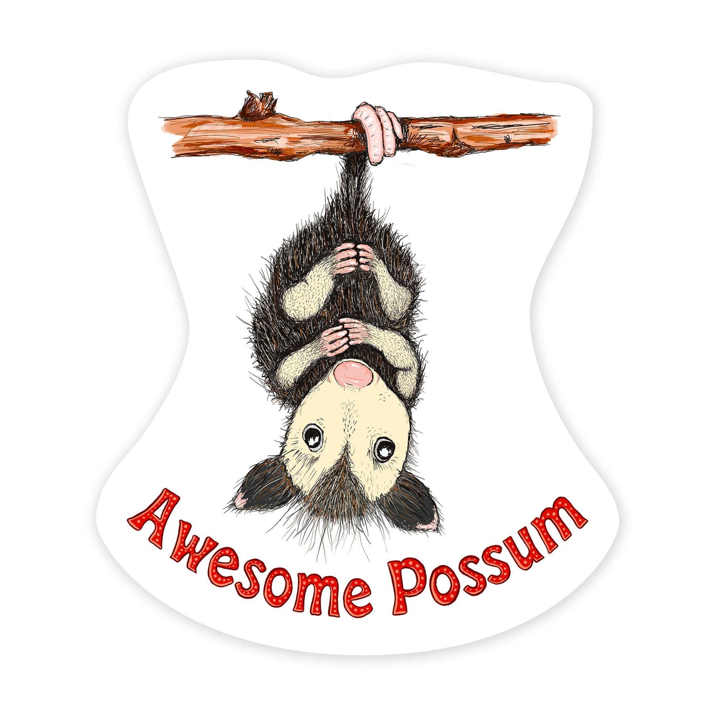 Possum - 3 Inch Vinyl Art Sticker