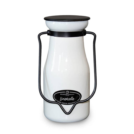 8 oz Milkbottle Soy Candle: Limoncello, by Milkhouse