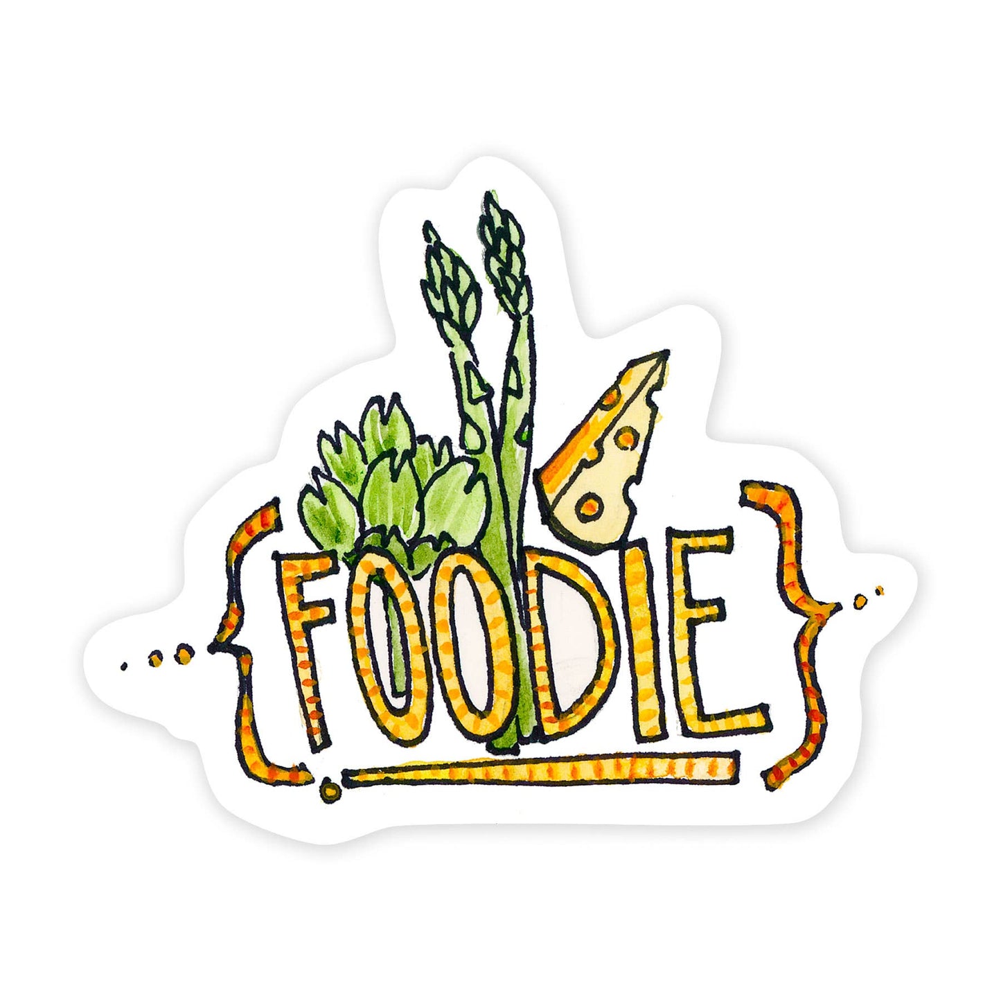 Foodie - 3 Inch Vinyl Art Sticker
