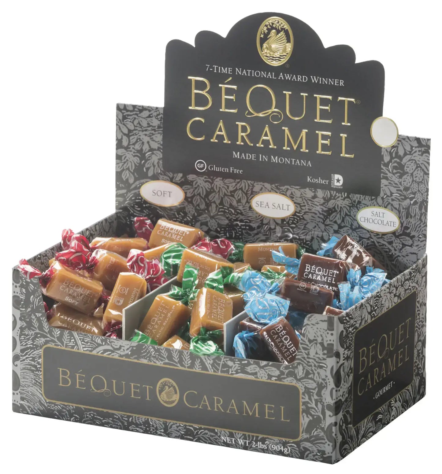 Béquet Gourmet Caramel 3 Flavor Display Box