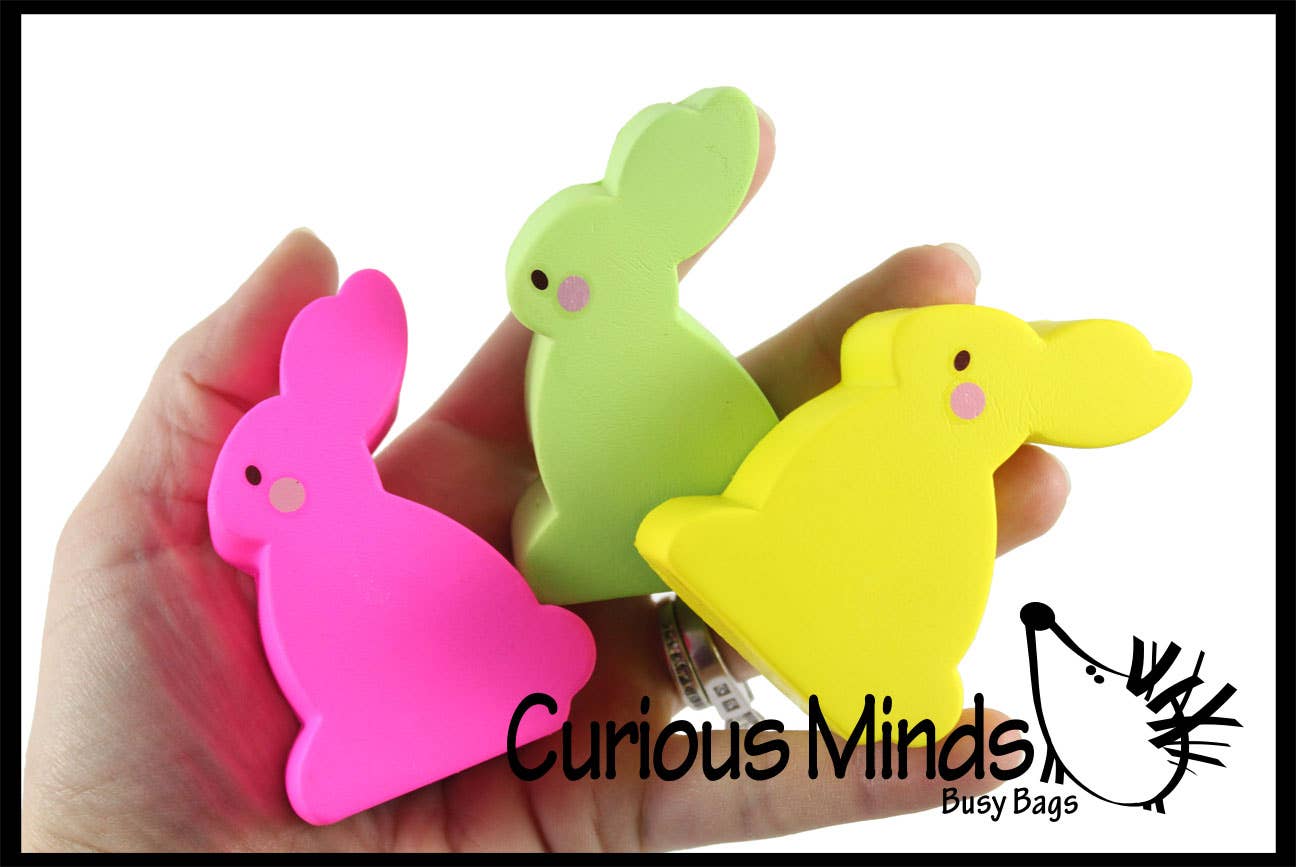 1 Cute Flat Squishy Slow Rise Bunny -  Scented Sensory