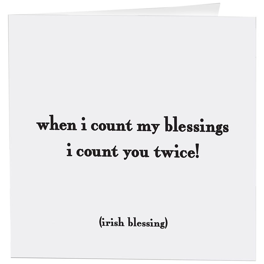 Cards - 170- Count My Blessings (Irish Blessing)