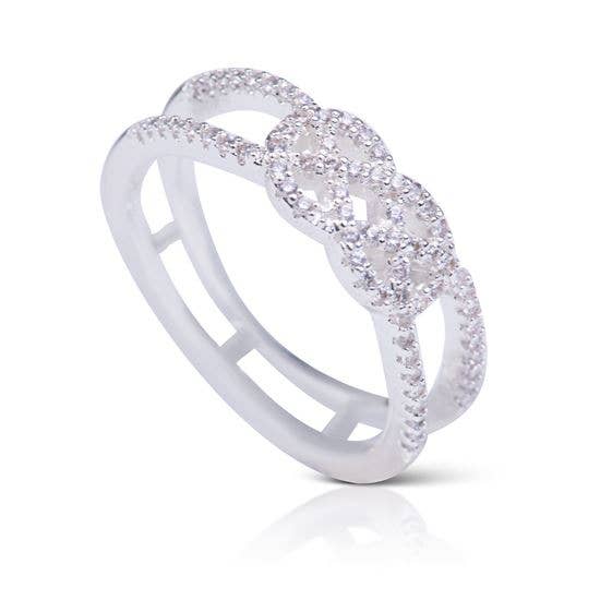 Celtic Knot Ring - Silver 9 - AMANDA BLU