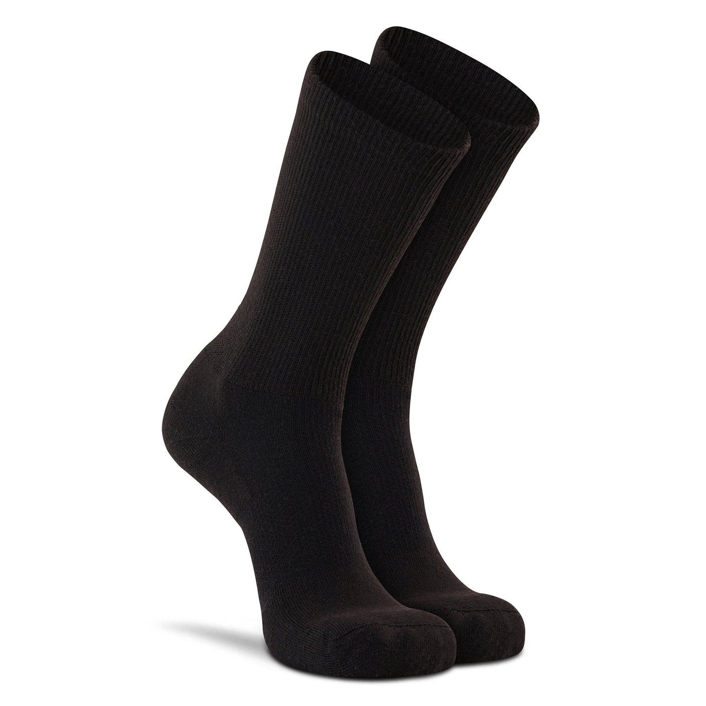 Diabetic Lightweight Crew - 2 Pack: Black / Large