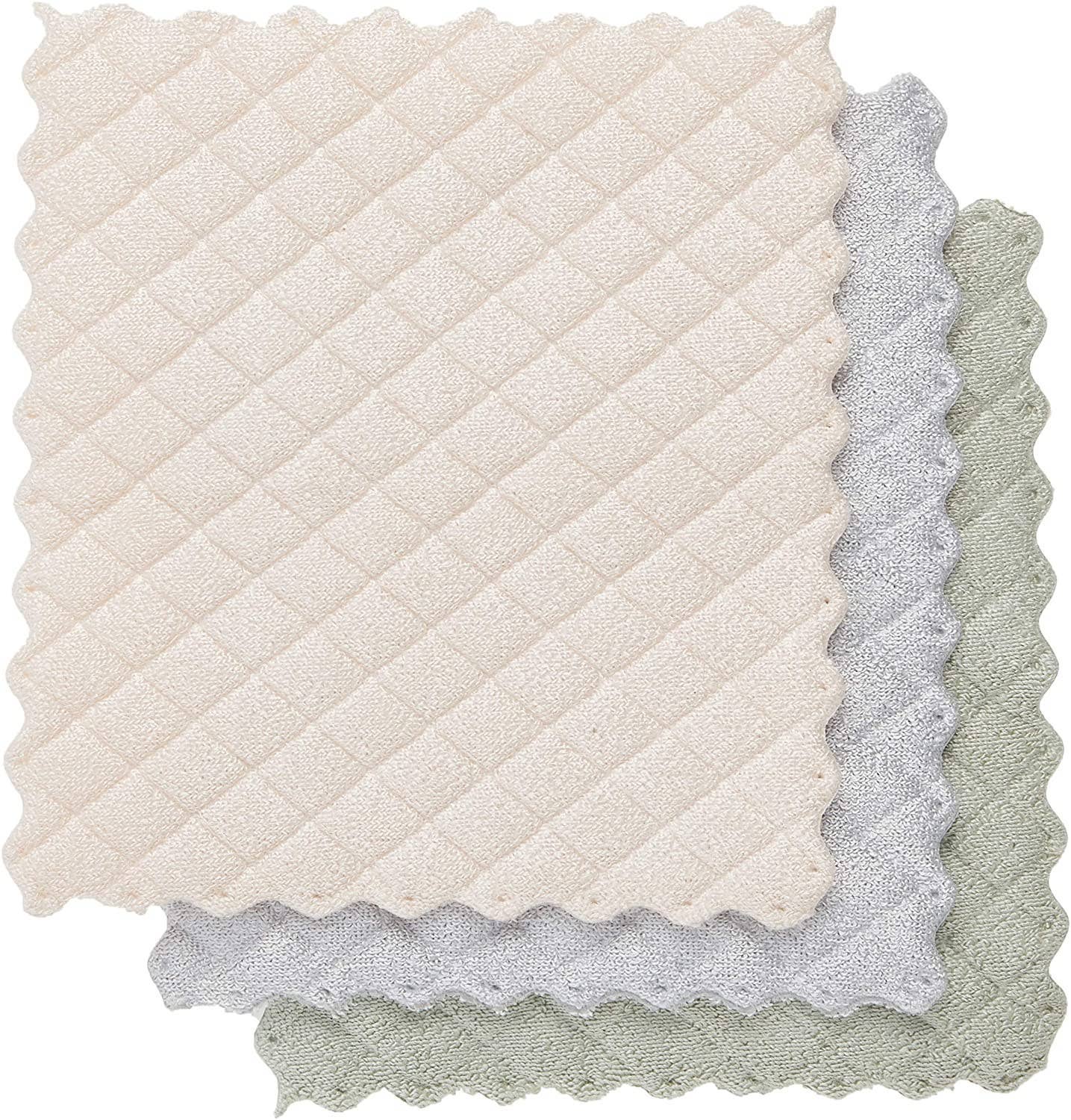 Quilted Dish Cloths, Pack of 3