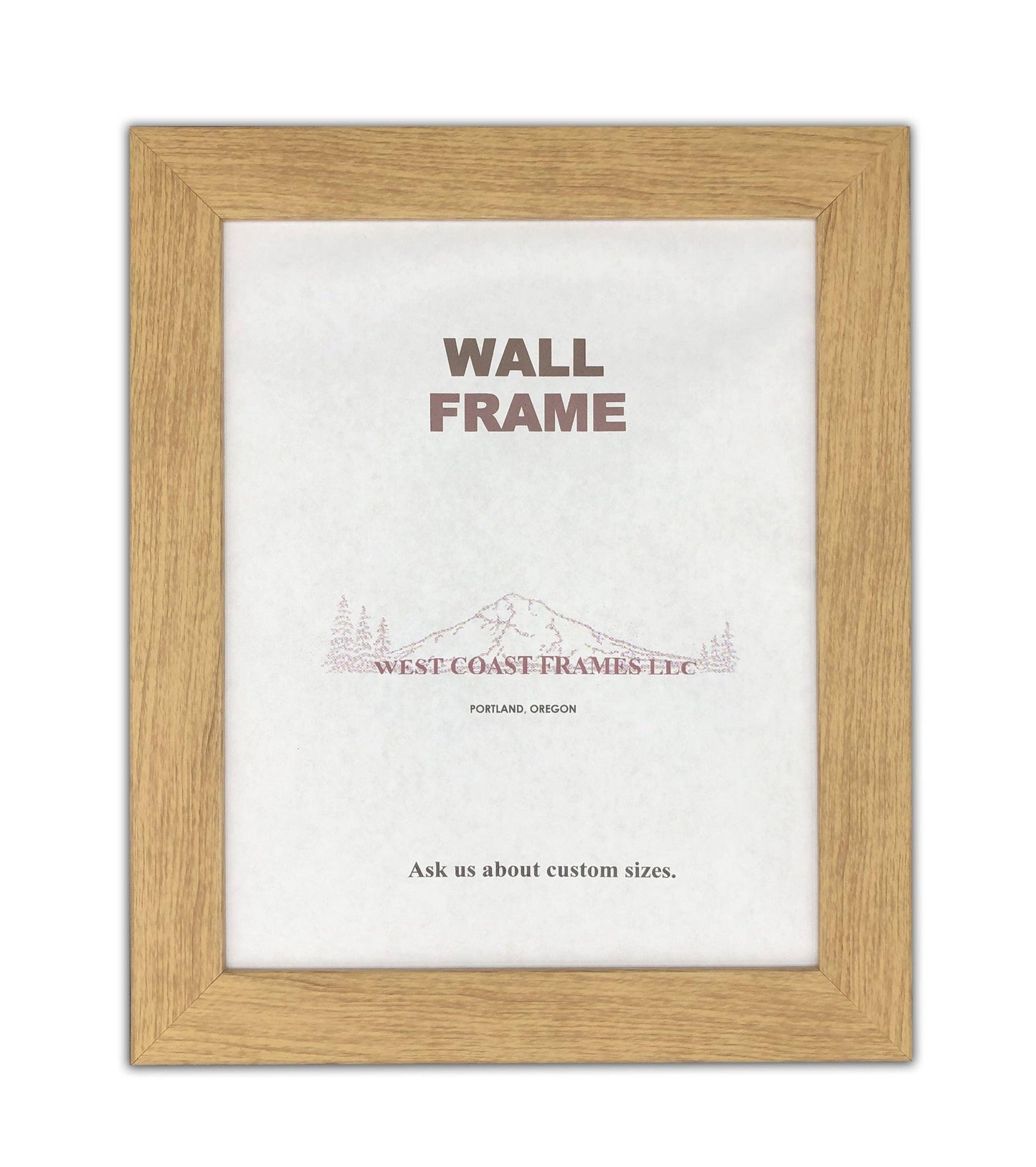 Picture Frame Rustic Finish, 9X12 NATURAL MADE IN USA