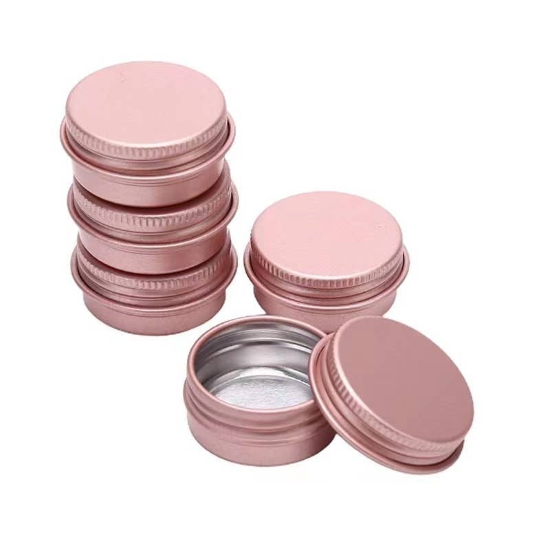 Round Tin Box 30ML Jar (47*24mm) Rose Gold Cosmetics Case