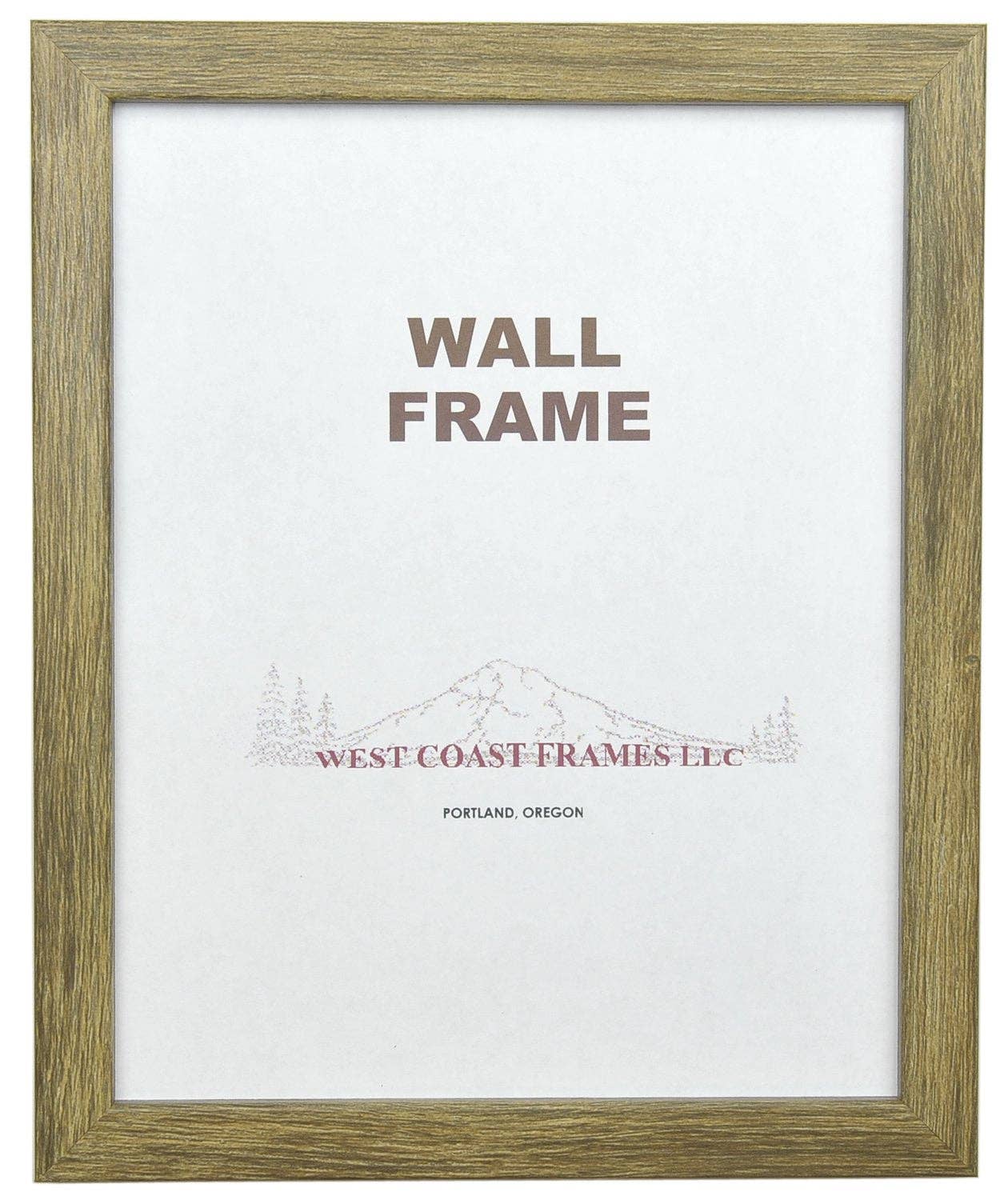 Picture Frame Brown Barnwood Finish - MADE IN USA